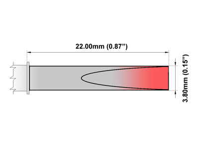 NEW Thermaltronics PM75CH176 Metcal SFP-CH20 Soldering Tip Chisel 30° 1.78mm