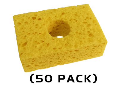 Metcal AC-Y10 Soldering Sponge for MX and MFR Rectangular work stand Pack of 10 Yellow 