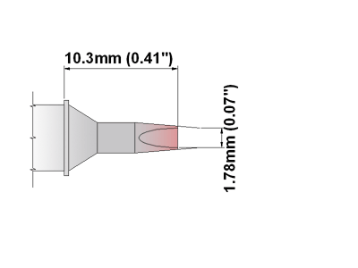 Thermaltronics SXXCH016 Soldering Tip Cartridge