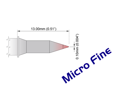 0.62" NEW Thermaltronics M6LB126 Metcal SMTC-061 Soldering Tip Blade Tip 15.75mm 