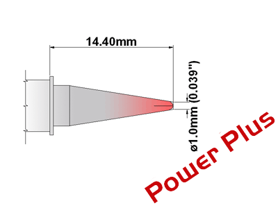 Meißelform Thermaltronics Lötspitze Serie K 0.6 mm 