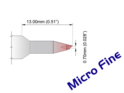 Thermaltronics KXXBV007 Soldering Tip Cartridge