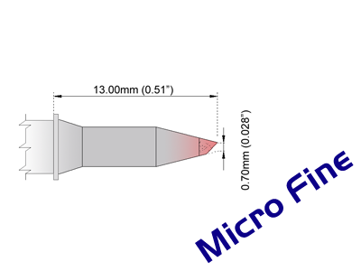 Thermaltronics MXBV007 Soldering Tip Cartridge