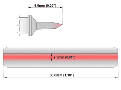 Thermaltronics MXLB128 Soldering Tip Cartridge