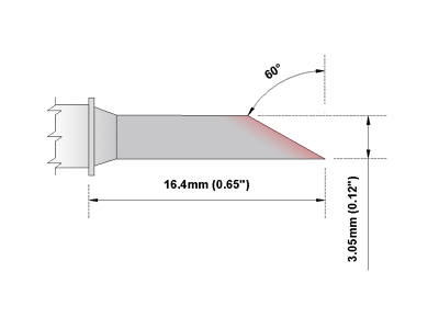 Thermaltronics MXLR401 Soldering Tip Cartridge